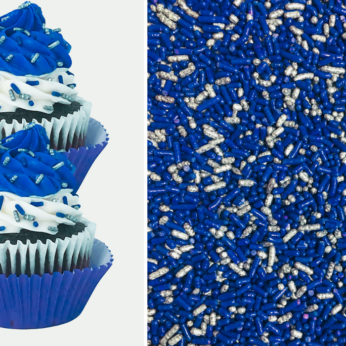 Bicolor Classic Sprinkles (Blue/Silver)
