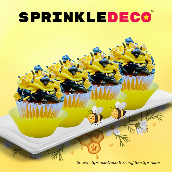 Buzzing Bees Cake Decoration Sprinkle Mix (Pink) - 4oz