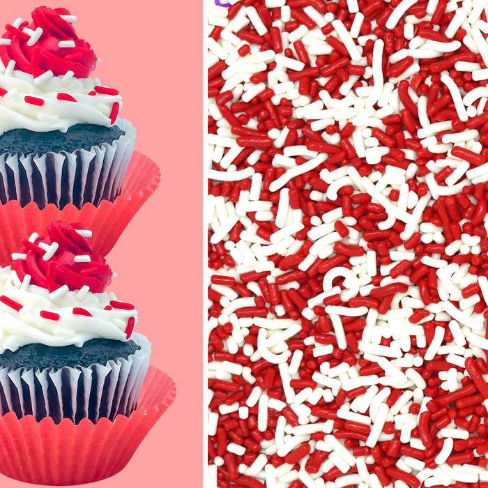 Bicolor Classic Sprinkles (Red/White)