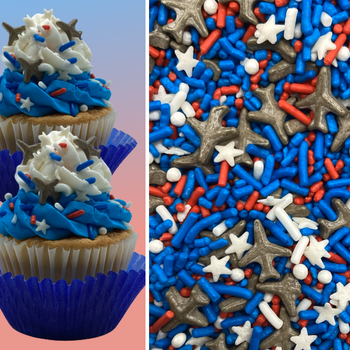 American Independence Day Sprinkle Mix