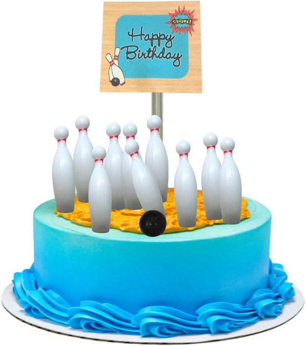 Bowling Party Cake Decoration Topper