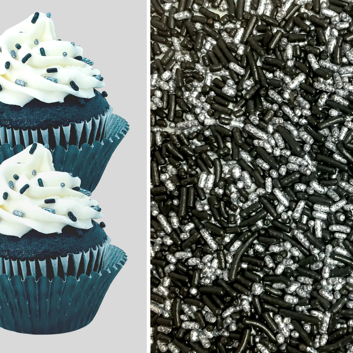 Bicolor Classic Sprinkles (Silver/Black)