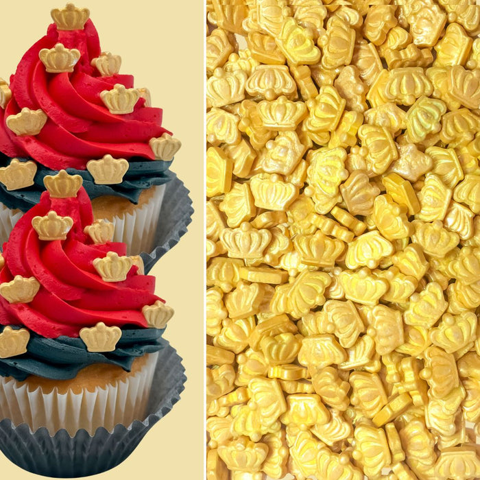 Golden Crown Shaped Candy Sprinkles