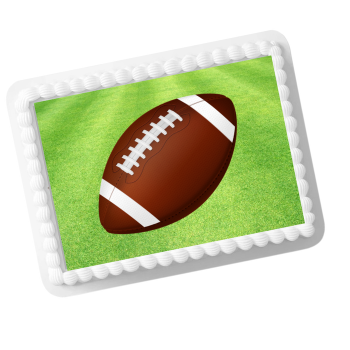 Edible Photo Image Cake Decoration Topper - Football