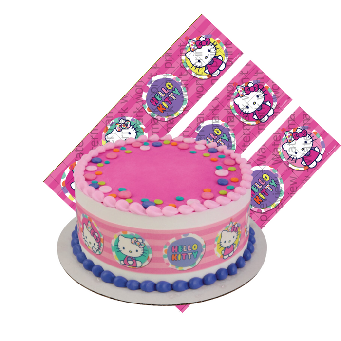 Hello Kitty Edible Cake Decoration Wrap