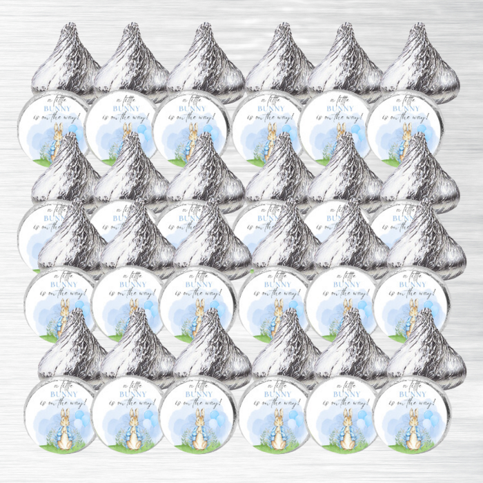 Peter Rabbit Baby Shower Collection -216 Chocolate Drop Candy Favor Stickers