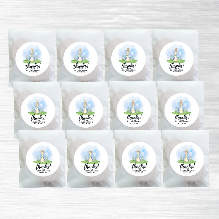 Peter Rabbit Baby Shower Collection - 120 Favor Stickers