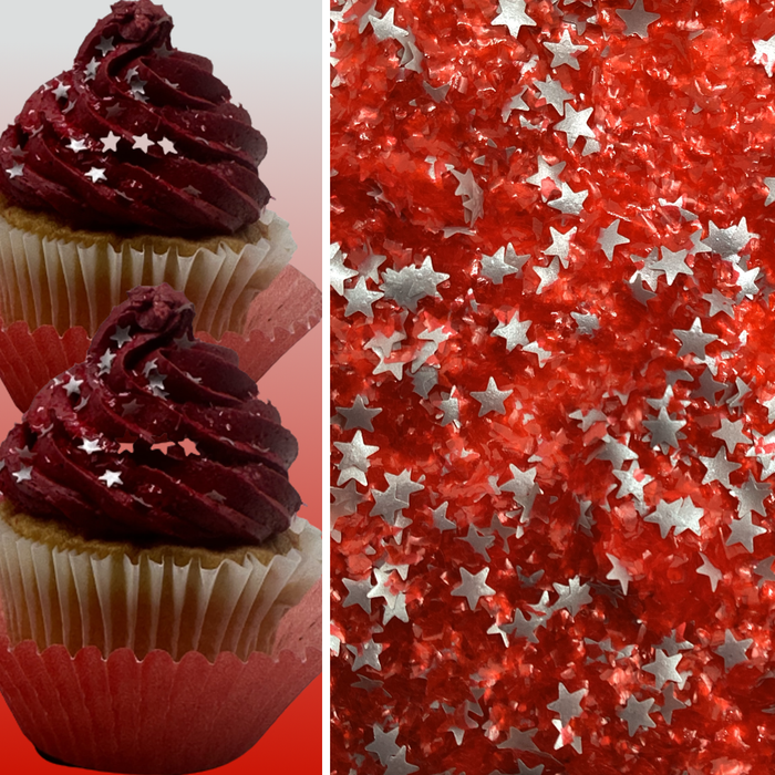 Garnet Red Sparkling Blush Sparkle Flakes
