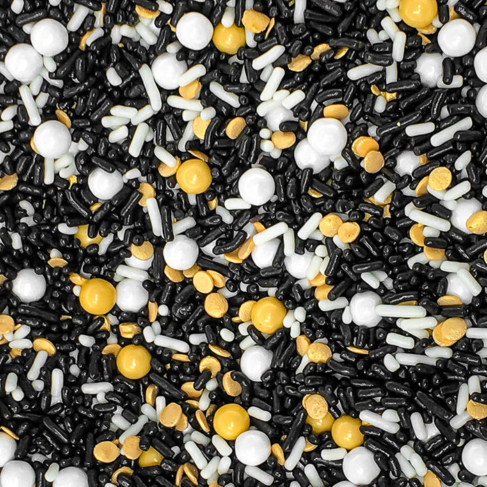 Shabby Sprinkle Mix (Black/Gold) - 4oz