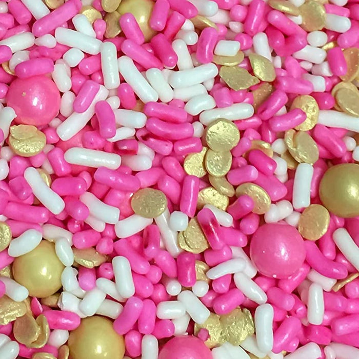 Shabby Sprinkle Mix (Pink/Gold) - 4oz
