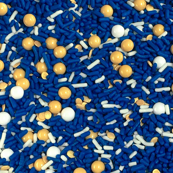 Shabby Sprinkle Mix (Dark Blue/Gold) - 4oz