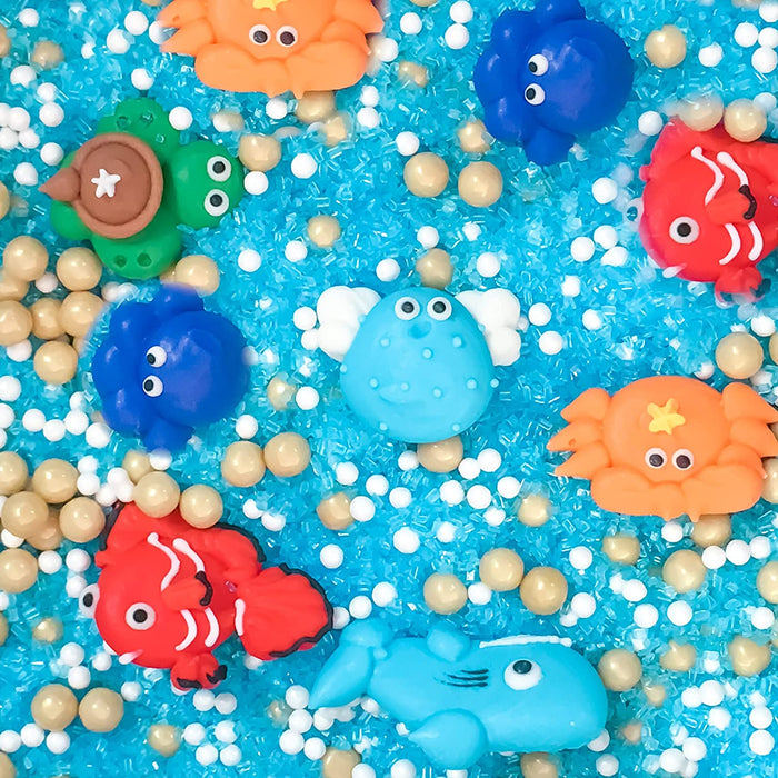Beach Ocean Sea Fish & Pearls Sugar Combo Mix