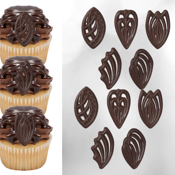 Artistic Belgian Chocolate Decorations - 12ct, Asstd.