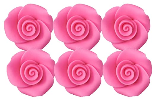 Rose Flower Decorative Sugars (Pink) - 6ct