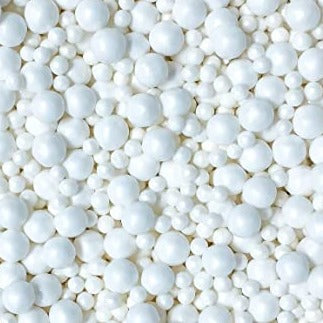 Edible Sugar Pearl Mix (White) - 4oz