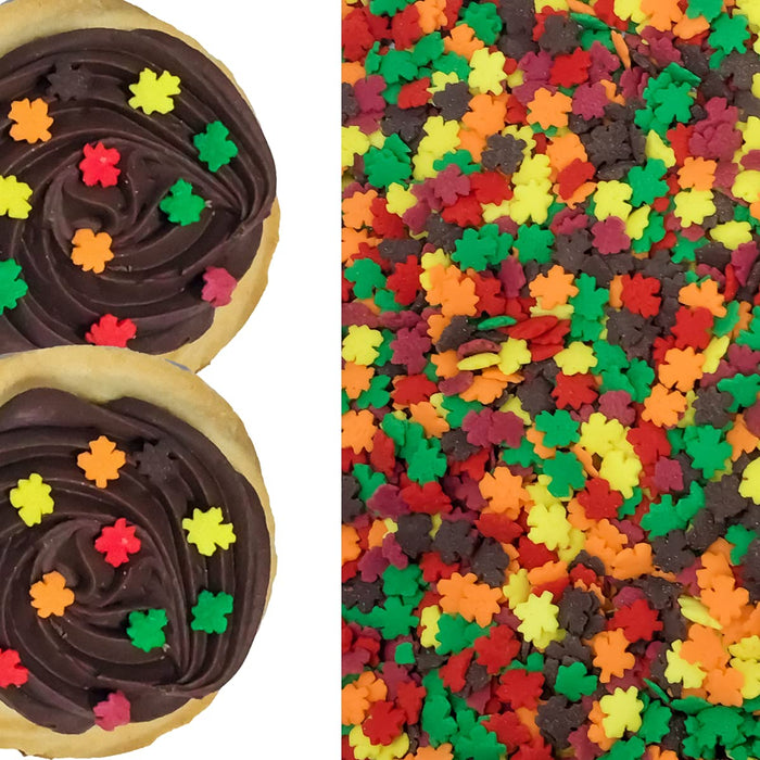 Fall Leaves Confetti Sprinkles - 4oz