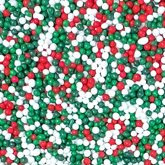 Christmas Nonpareil Sprinkles - 4oz