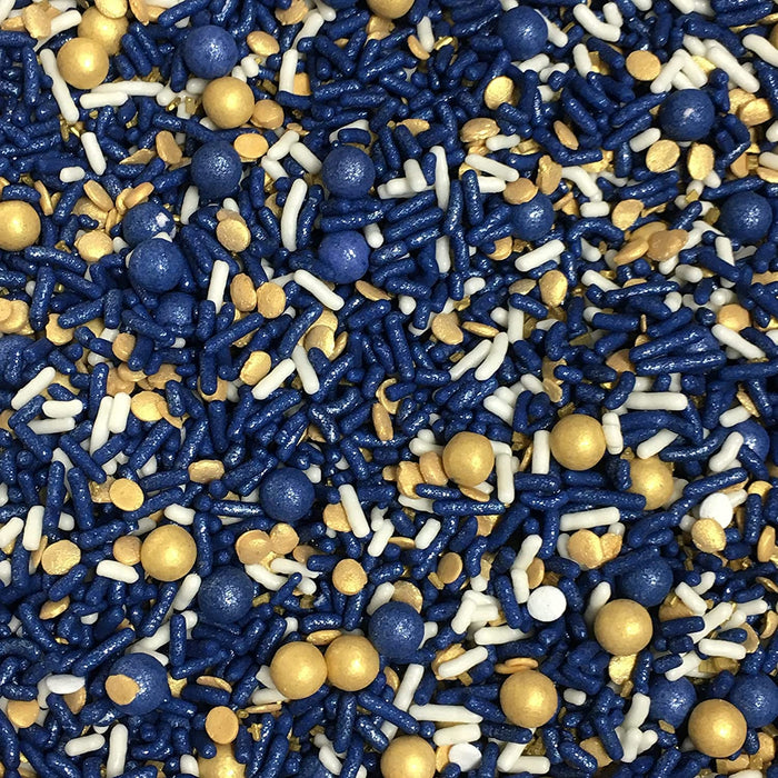 Shabby Sprinkle Mix (Navy/Gold) - 4oz