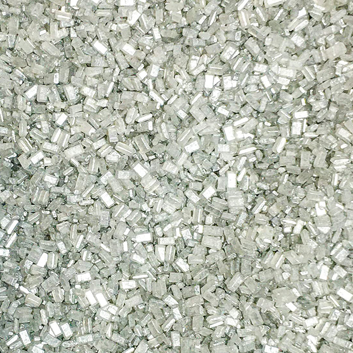 Edible Sugar Crystals (Silver) - 4oz