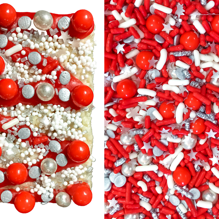 Stars & Chic Sprinkle Mix (Red) - 4oz