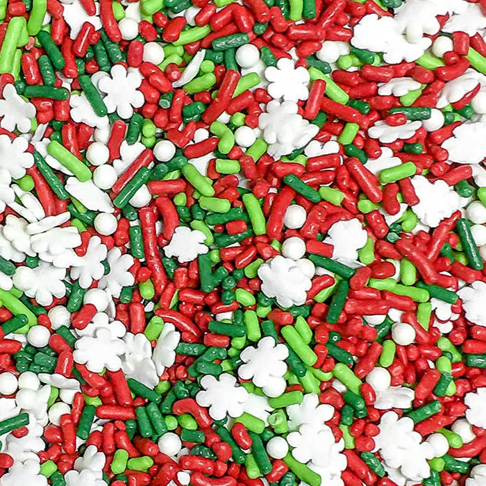 Christmas Snowflakes Sprinkle Mix - 4oz