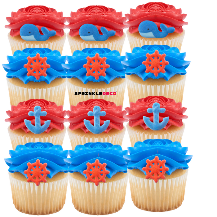 Nautical Decorative Sugars - 12ct, Asstd.