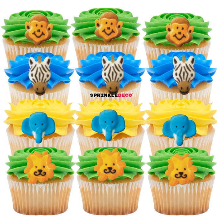 Jungle Face Decorative Sugars - 12ct, Asstd.