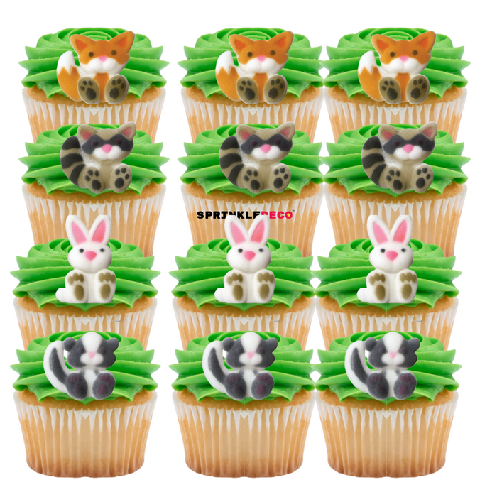 Woodland Animals Decorative Sugars - 12ct, Asstd.