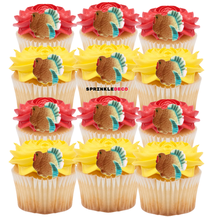 Thanksgiving Turkey Decorative Sugars - 12ct, Asstd.