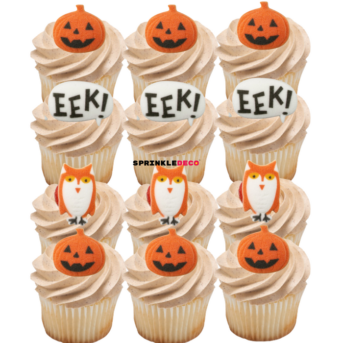 Spooktacular Halloween Decorative Icing Toppers - 12ct, Asstd.