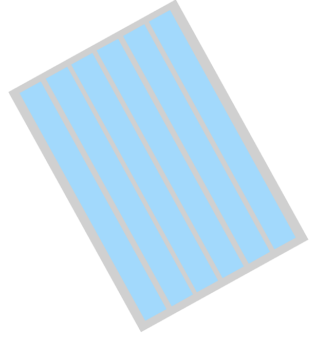 Edible Cake Decoration Ribbon Frosting Sheet - Light Blue