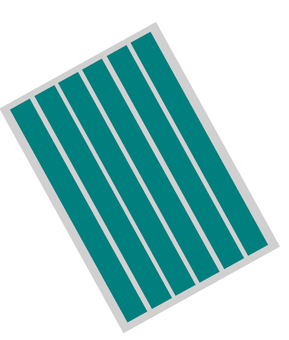 Edible Cake Decoration Ribbon Frosting Sheet - Teal