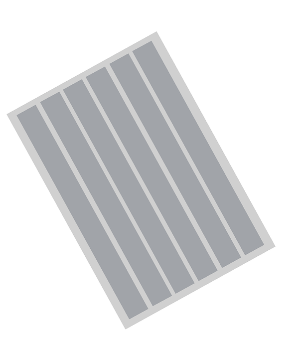 Edible Cake Decoration Ribbon Frosting Sheet - Gray