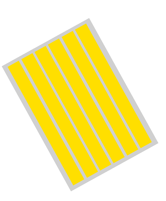 Edible Cake Decoration Ribbon Frosting Sheet - Yellow