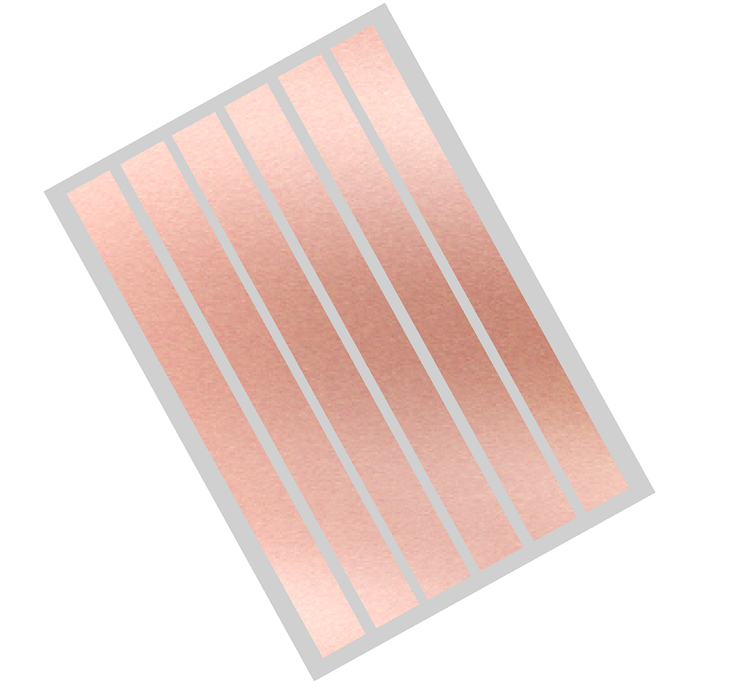 Edible Cake Decoration Ribbon Frosting Sheet - Rose Gold