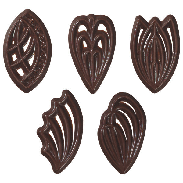 Belgian Chocolate Gourmet Art Assortment Edible Cake Cupcake Dessert Decoration Pieces 12ct