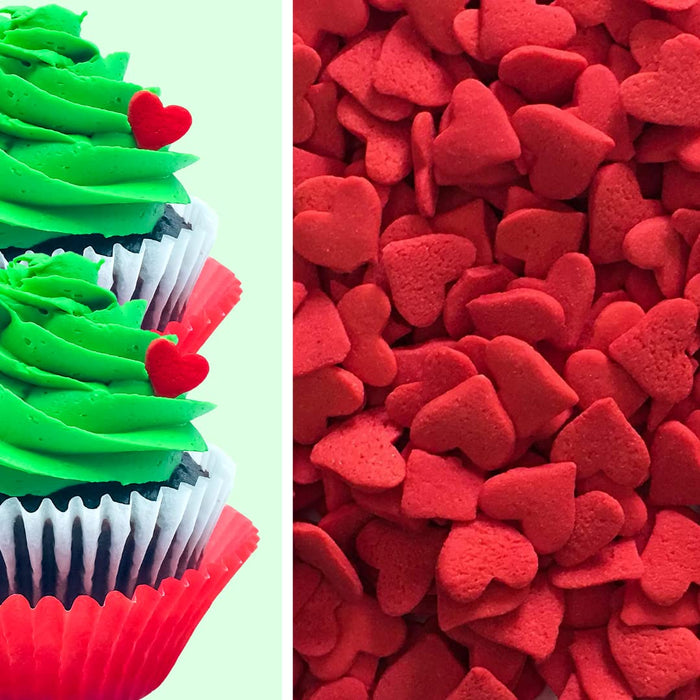 Jumbo Red Heart Confetti Sprinkles - 2oz
