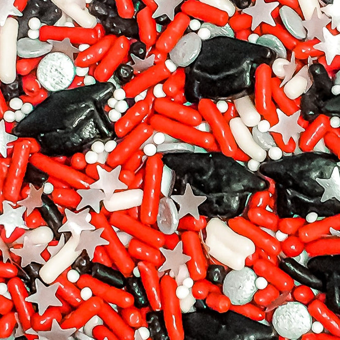 Graduation Sprinkle Mix (Red) - 4oz
