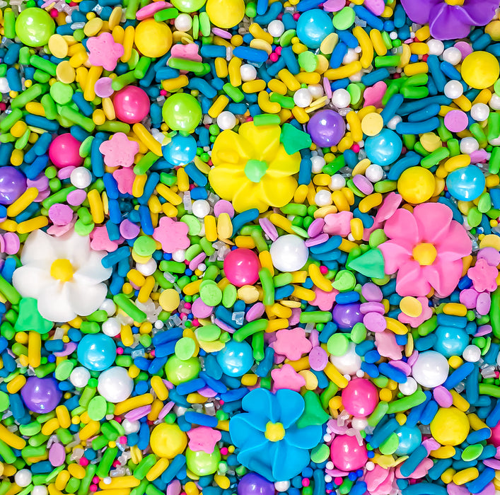 Spring Flowers Sprinkle Mix 4oz (Pastels)