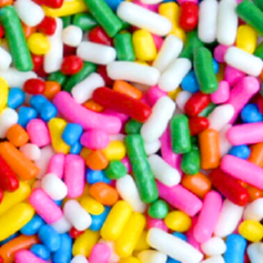 White Blue Yellow Red Green Orange Rainbow Cake Pop Cookie Cupcake Cakes Edible Confetti Decorations Sprinkles Desert Jimmies Toppers 6oz