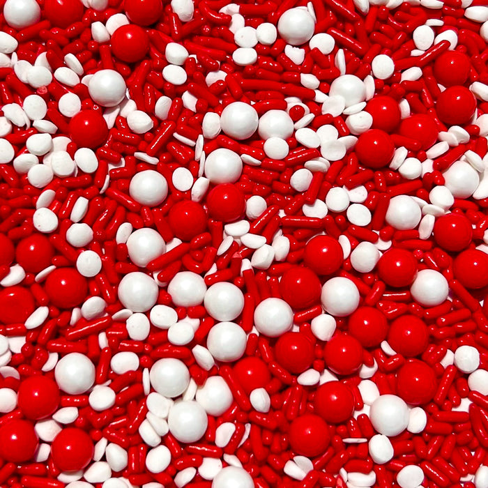 Red Polka Dot Sprinkle Mix - 4oz