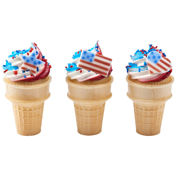 Patriotic Decorative Sugars - 12ct, Asstd.