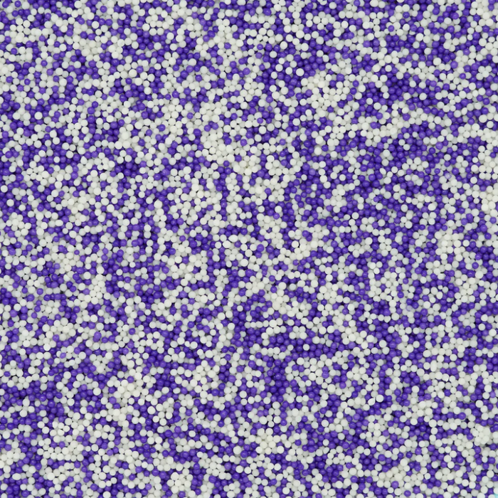 Bicolor Nonpareil Sprinkles (Purple/White) - 4oz
