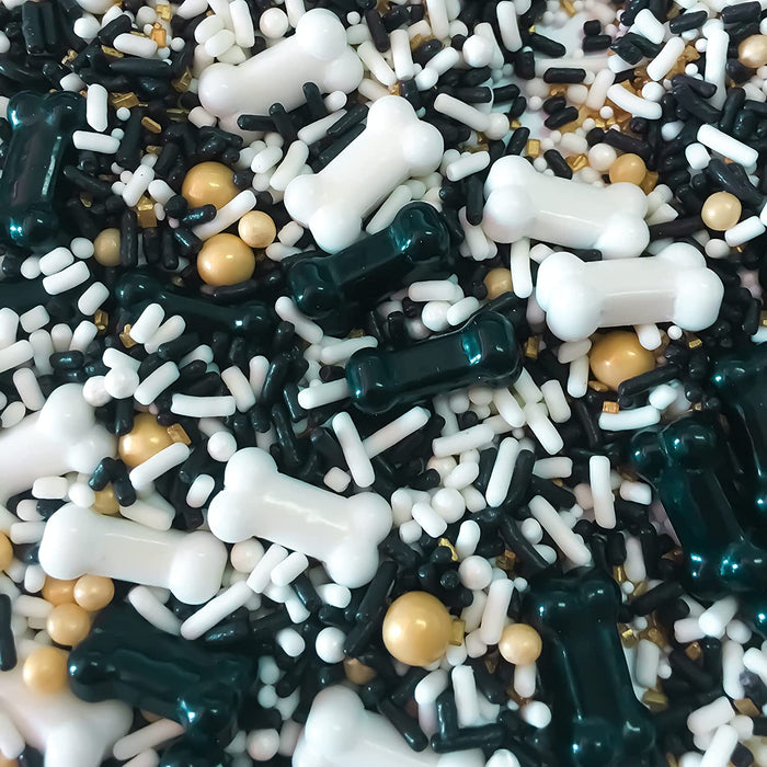 Jumbo Black & White Bone Sprinkle Mix - 4oz