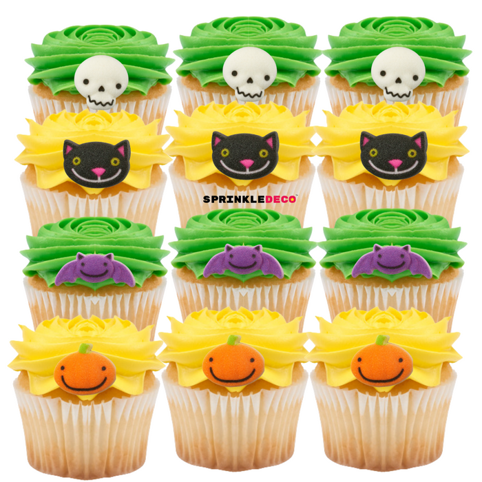 Halloween Face Decorative Sugars - 12ct, Asstd.