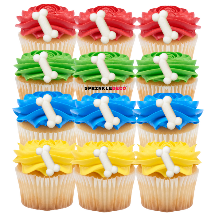 Doggy Bone Decorative Sugars (White) - 12ct