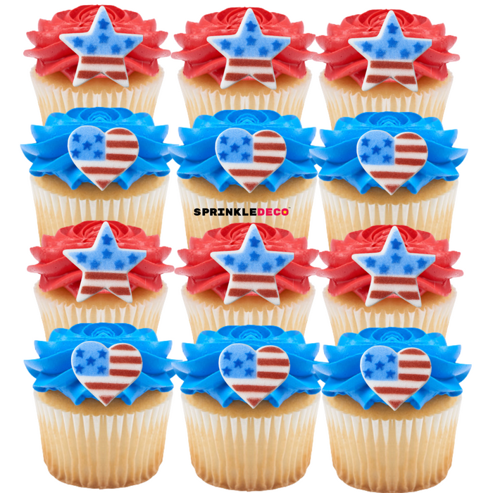Patriotic Decorative Sugars - 12ct, Asstd.