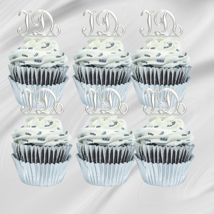 I Do Wedding Dessert Decoration Cupcake Topper Picks - 12ct