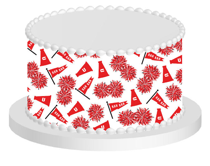 Cheerleader Edible Cake Decoration Wrap
