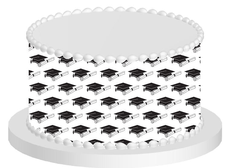 Graduation Edible Cake Decoration Wrap